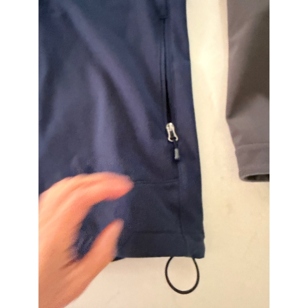 Mountain Hardwear Mens Softshell Hoodie Full Zip Jacket Blue Grey Large - Picture 4 of 13